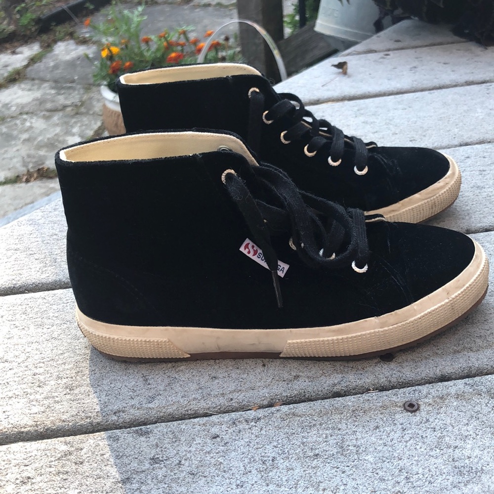 Velvet superga high tops